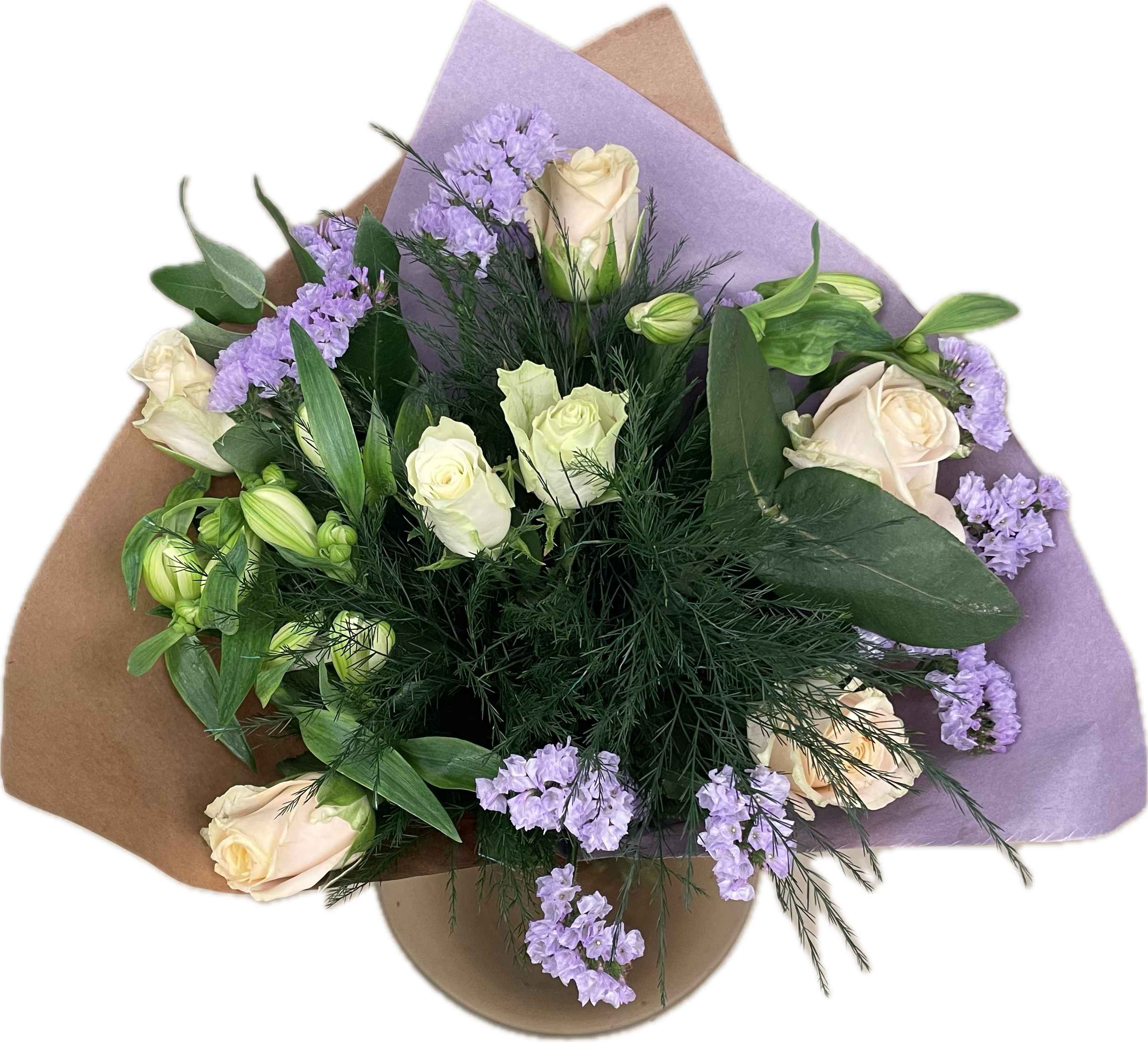 Срезанные цветы оптом Bouquet roses - m - salm-pastel от 3шт из Голландии с доставкой по России