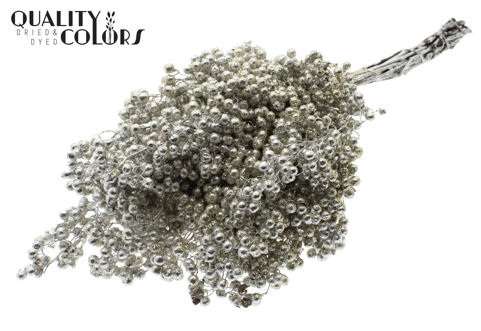 Срезанные цветы оптом Pepperberries per bunch in poly Platina + Glitter от 5шт из Голландии с доставкой по России