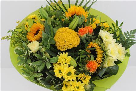 Срезанные цветы оптом Bouquet helianthus large от 3шт из Голландии с доставкой по России
