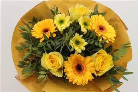 Срезанные цветы оптом Bouquet craft yellow от 1шт из Голландии с доставкой по России