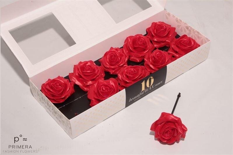 Срезанные цветы оптом Rosa large silk wax red ferrari от 10шт из Голландии с доставкой по России