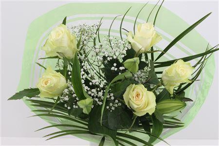 Срезанные цветы оптом Bouquet joly white от 8шт из Голландии с доставкой по России