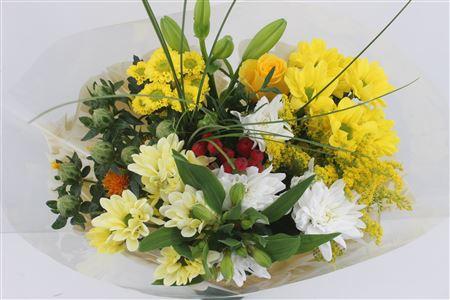 Срезанные цветы оптом Bouquet vario yellow от 8шт из Голландии с доставкой по России