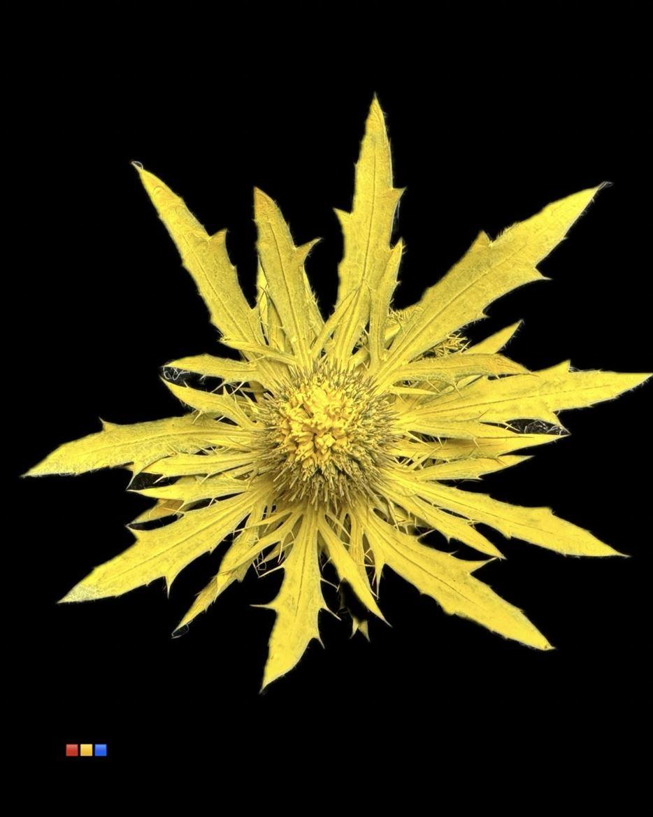 Срезанные цветы оптом Eryngium paint yellow от 40шт из Голландии с доставкой по России