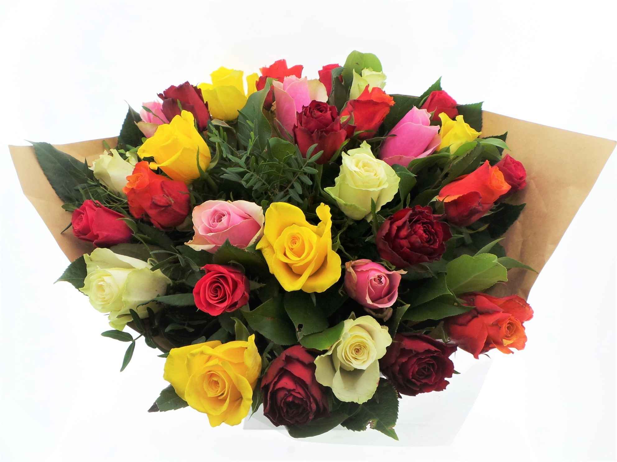 Срезанные цветы оптом Bouquet roses mixed от 1шт из Голландии с доставкой по России