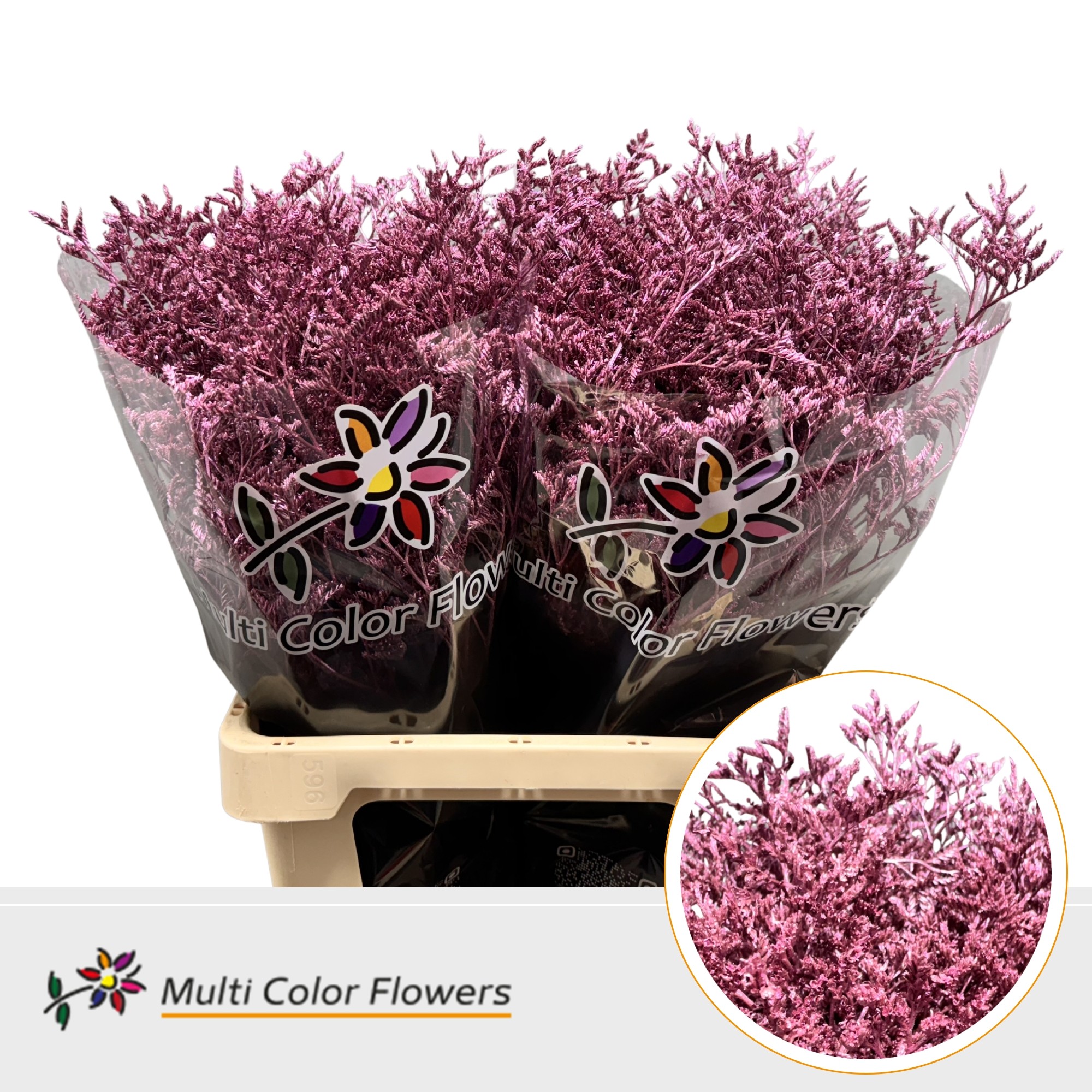 Срезанные цветы оптом Limonium paint metallic pink от 50шт из Голландии с доставкой по России