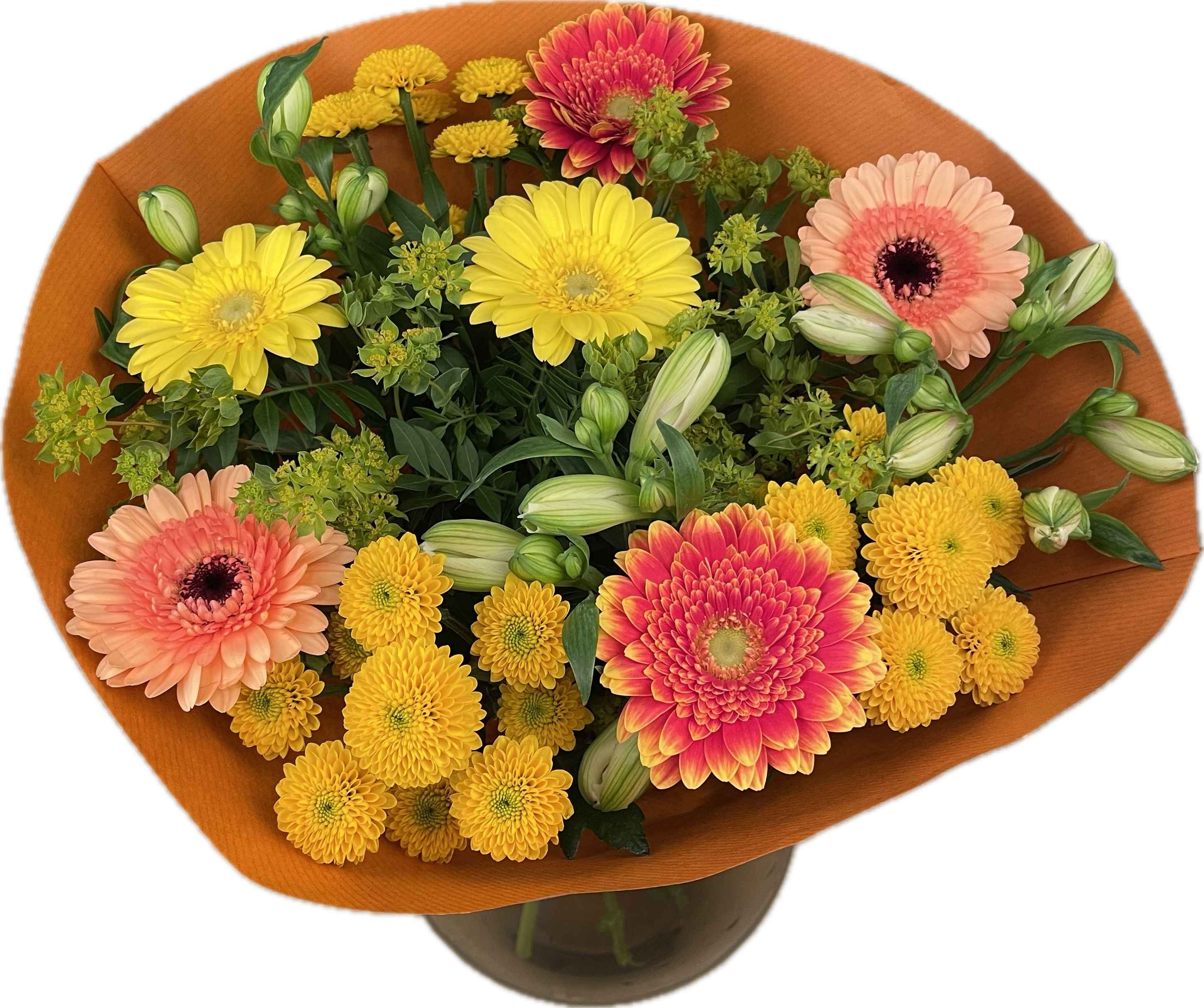 Срезанные цветы оптом Bouquet confetti colors hot l от 2шт из Голландии с доставкой по России