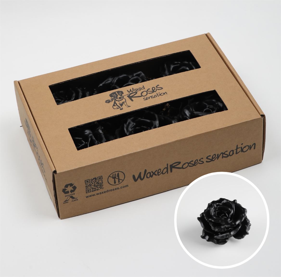 Срезанные цветы оптом Rosa large silk wax black от 6шт из Голландии с доставкой по России