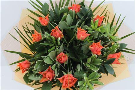 Срезанные цветы оптом Bouquet rosa orange 12 от 3шт из Голландии с доставкой по России