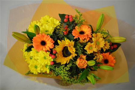 Срезанные цветы оптом Bouquet 20 stem orange от 3шт из Голландии с доставкой по России