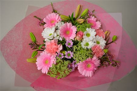 Срезанные цветы оптом Bouquet 20 stem pink от 3шт из Голландии с доставкой по России