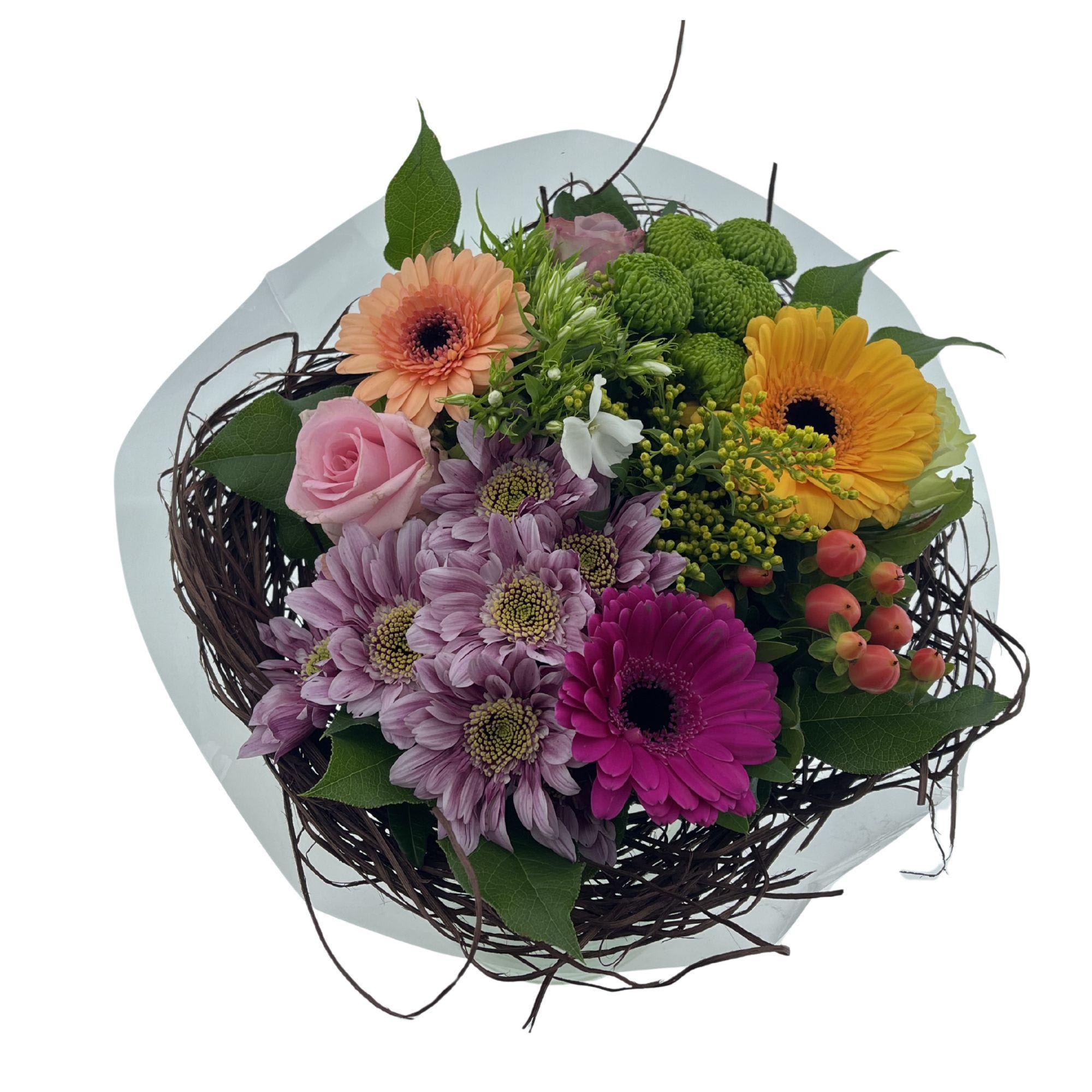 Срезанные цветы оптом Bouquet sisal mix large от 1шт из Голландии с доставкой по России