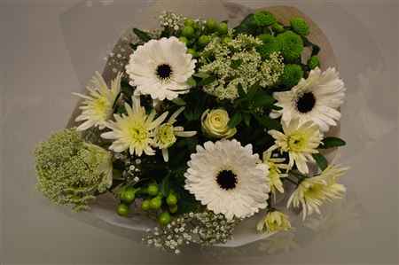 Срезанные цветы оптом Bouquet 15 stem white от 4шт из Голландии с доставкой по России