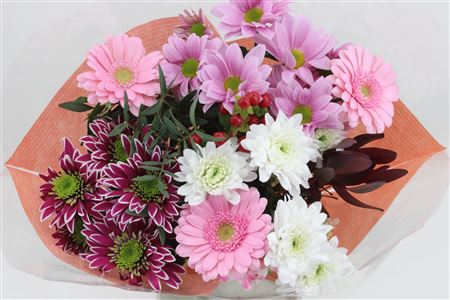 Срезанные цветы оптом Bouquet 9-10 stem pink от 10шт из Голландии с доставкой по России