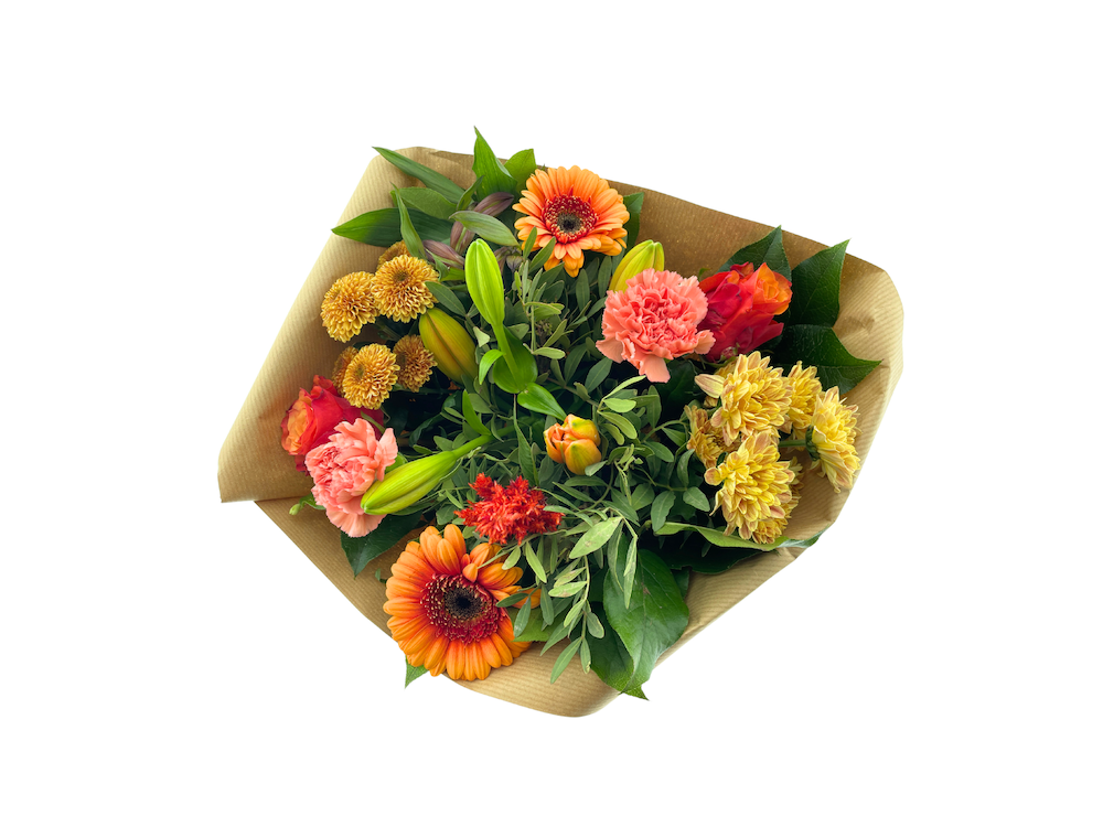 Срезанные цветы оптом Bouquet biedermeier kim medium orange от 2шт из Голландии с доставкой по России