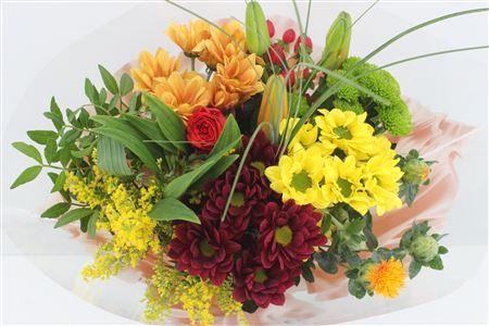 Срезанные цветы оптом Bouquet vario orange от 8шт из Голландии с доставкой по России