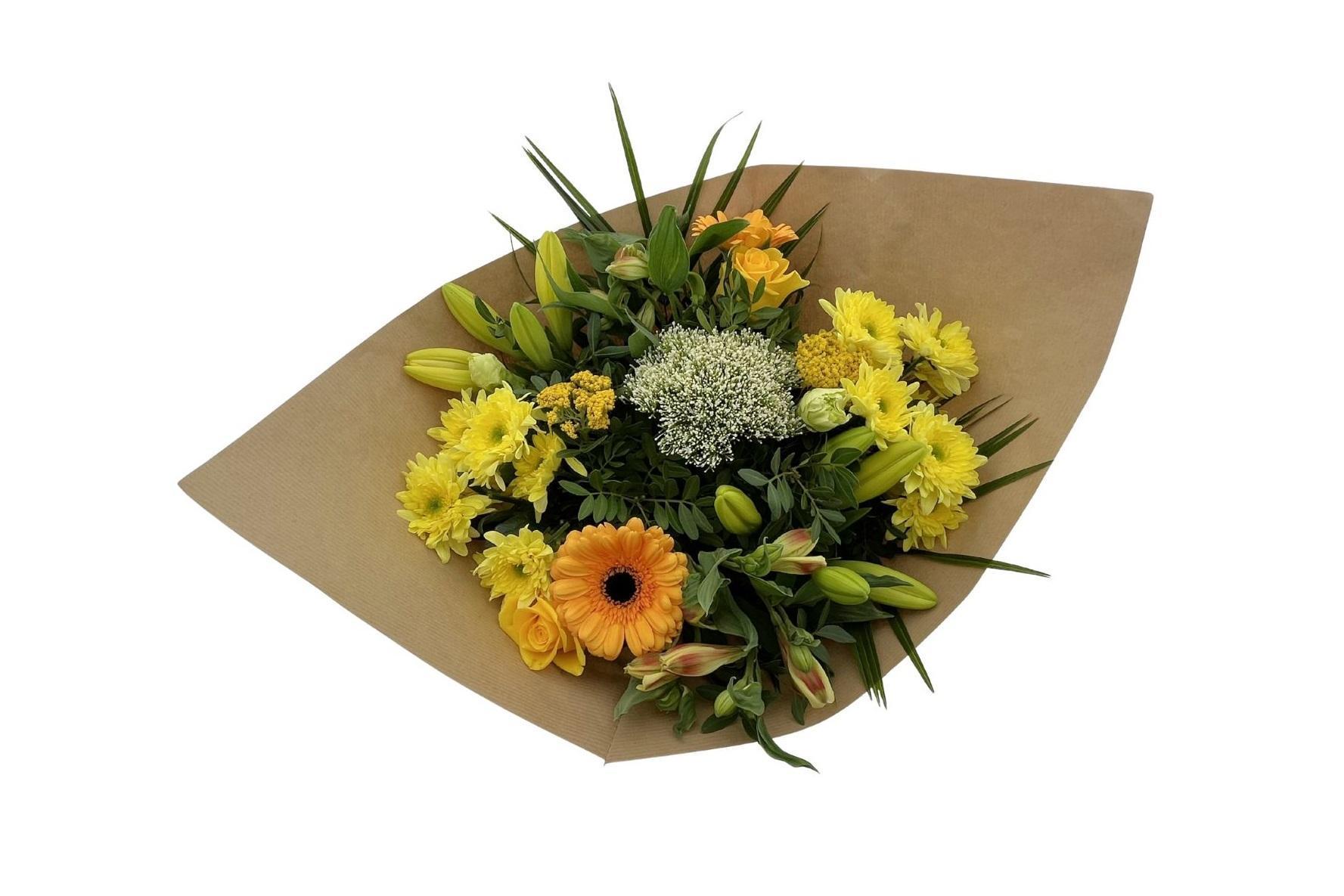 Срезанные цветы оптом Bouquet biedermeier yellow large от 2шт из Голландии с доставкой по России