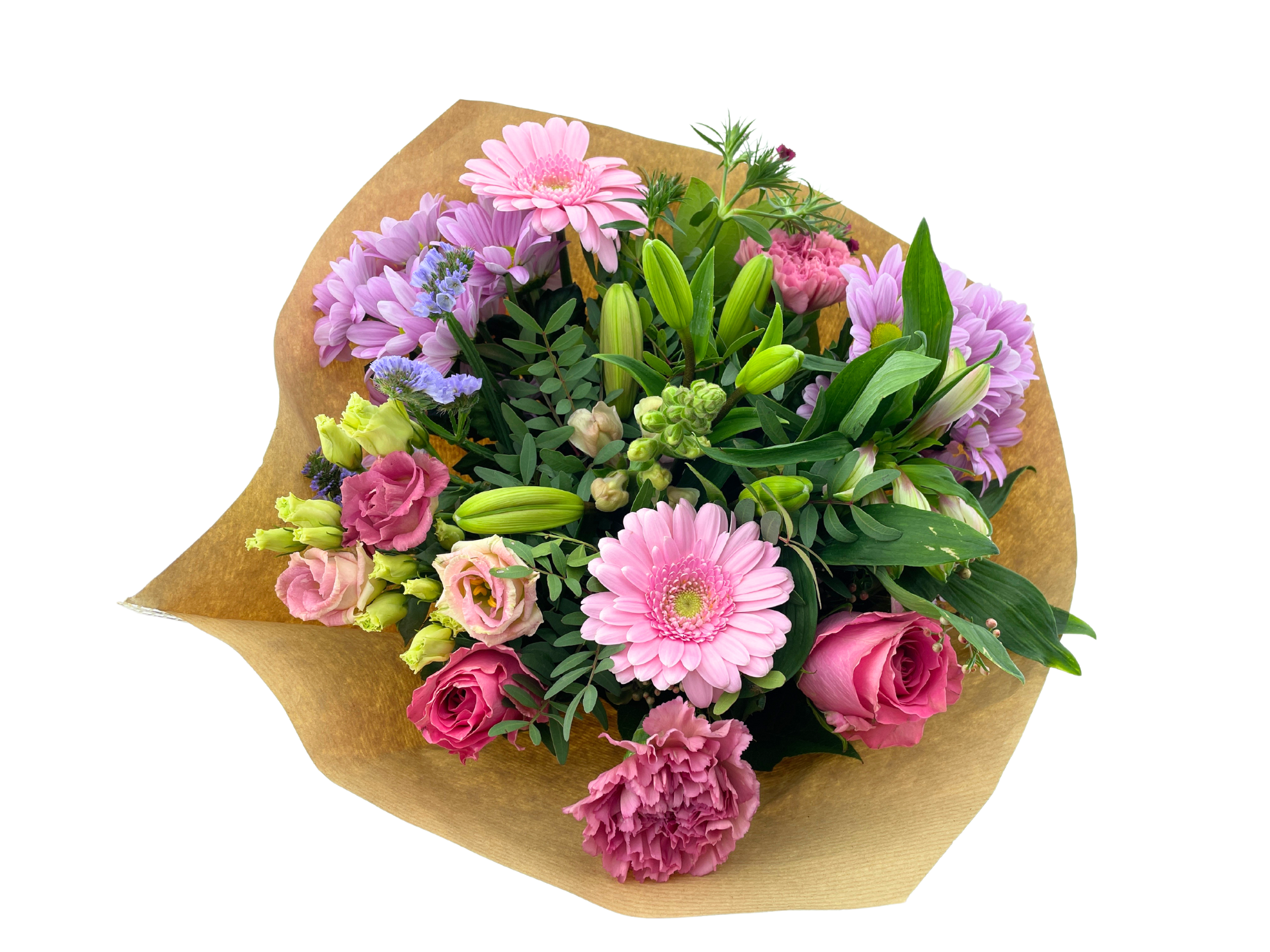 Срезанные цветы оптом Bouquet biedermeier kim large pink от 2шт из Голландии с доставкой по России