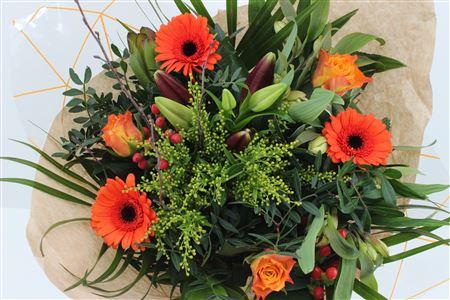 Срезанные цветы оптом Bouquet rosa spray orange от 3шт из Голландии с доставкой по России