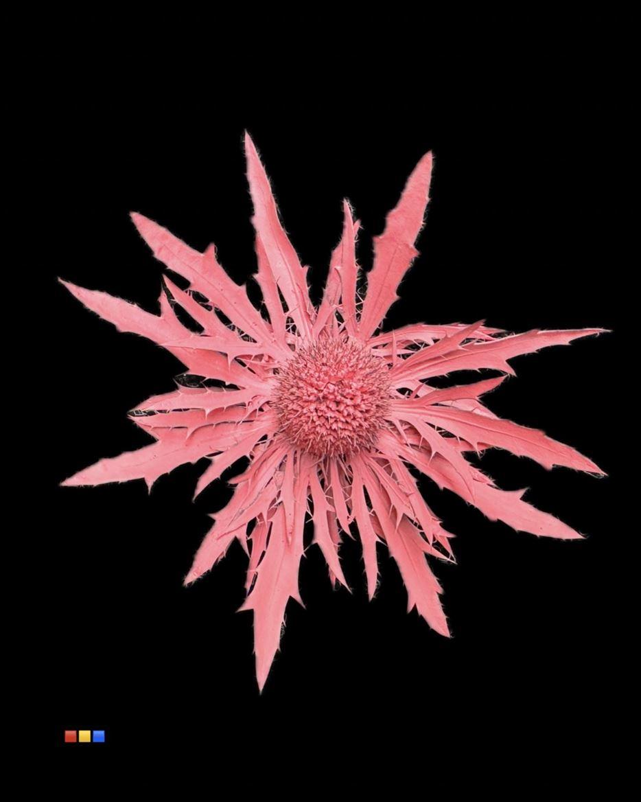 Срезанные цветы оптом Eryngium paint pink от 40шт из Голландии с доставкой по России