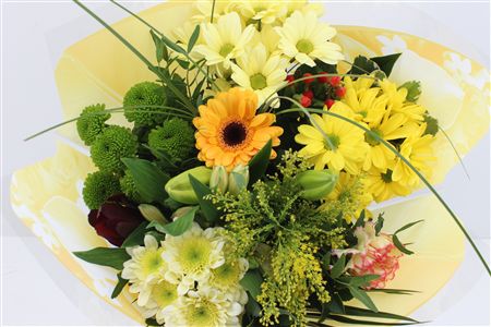 Срезанные цветы оптом Bouquet biedermeier yellow от 5шт из Голландии с доставкой по России