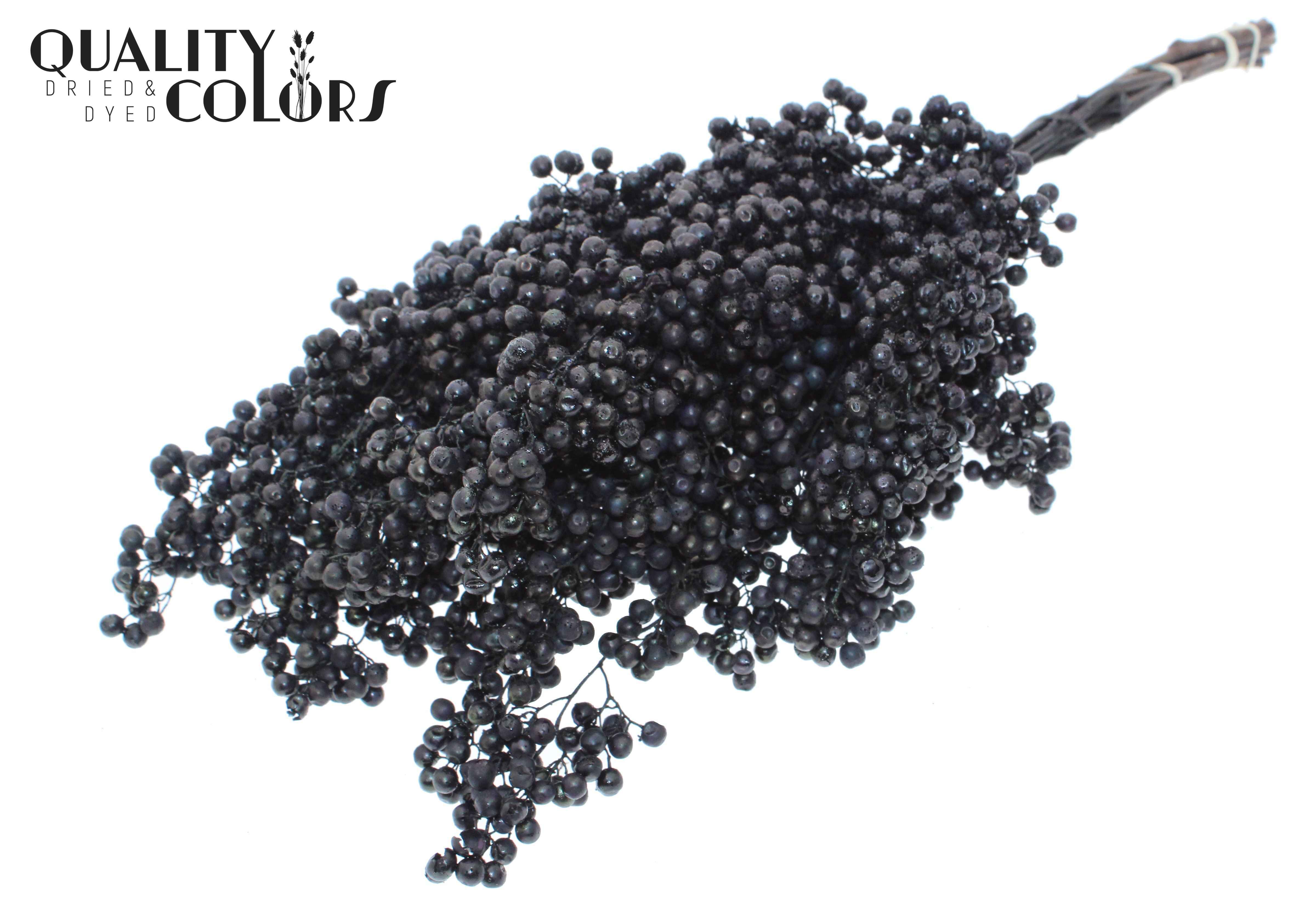 Срезанные цветы оптом Pepperberries per bunch in poly black + glitter от 5шт из Голландии с доставкой по России