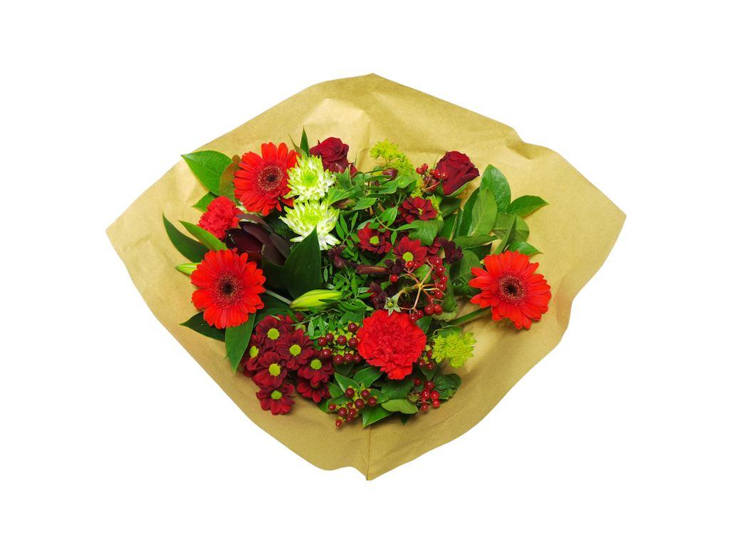 Срезанные цветы оптом Bouquet biedermeier red extra large от 1шт из Голландии с доставкой по России