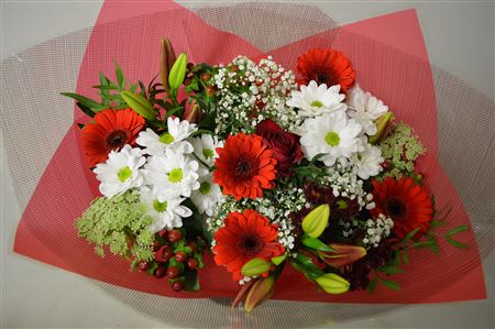 Срезанные цветы оптом Bouquet 20 stem red от 3шт из Голландии с доставкой по России