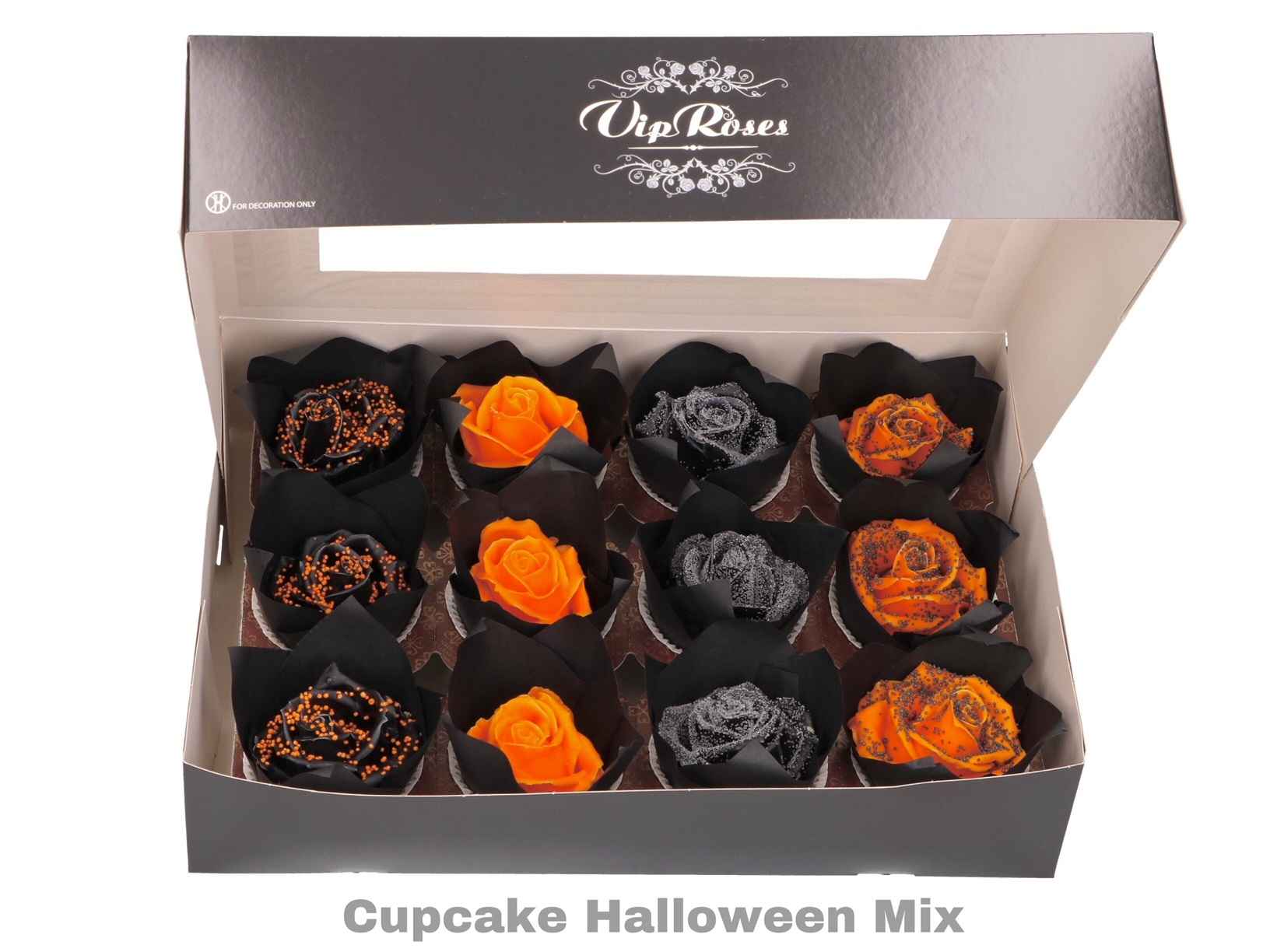 Срезанные цветы оптом Rosa la paint cupcake halloween mix от 12шт из Голландии с доставкой по России