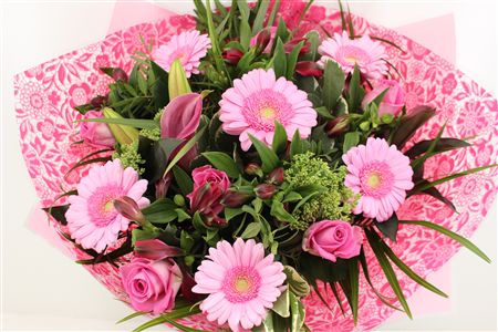 Срезанные цветы оптом Bouquet rosa big pink от 1шт из Голландии с доставкой по России
