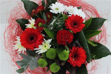 Срезанные цветы оптом Bouquet sisal red от 1шт из Голландии с доставкой по России