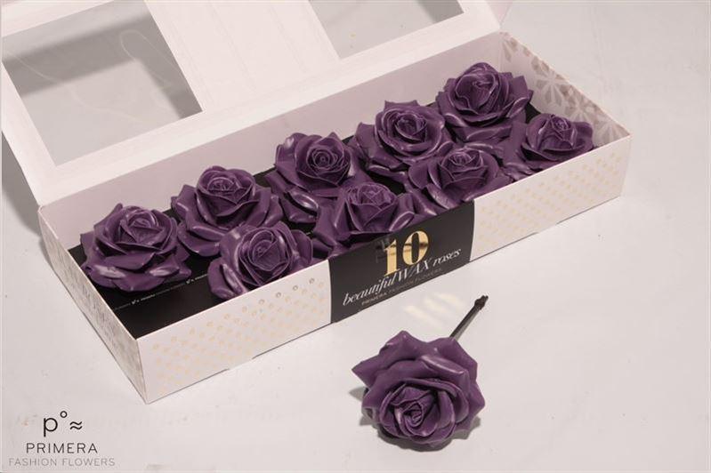 Срезанные цветы оптом Rosa large silk wax purple от 10шт из Голландии с доставкой по России