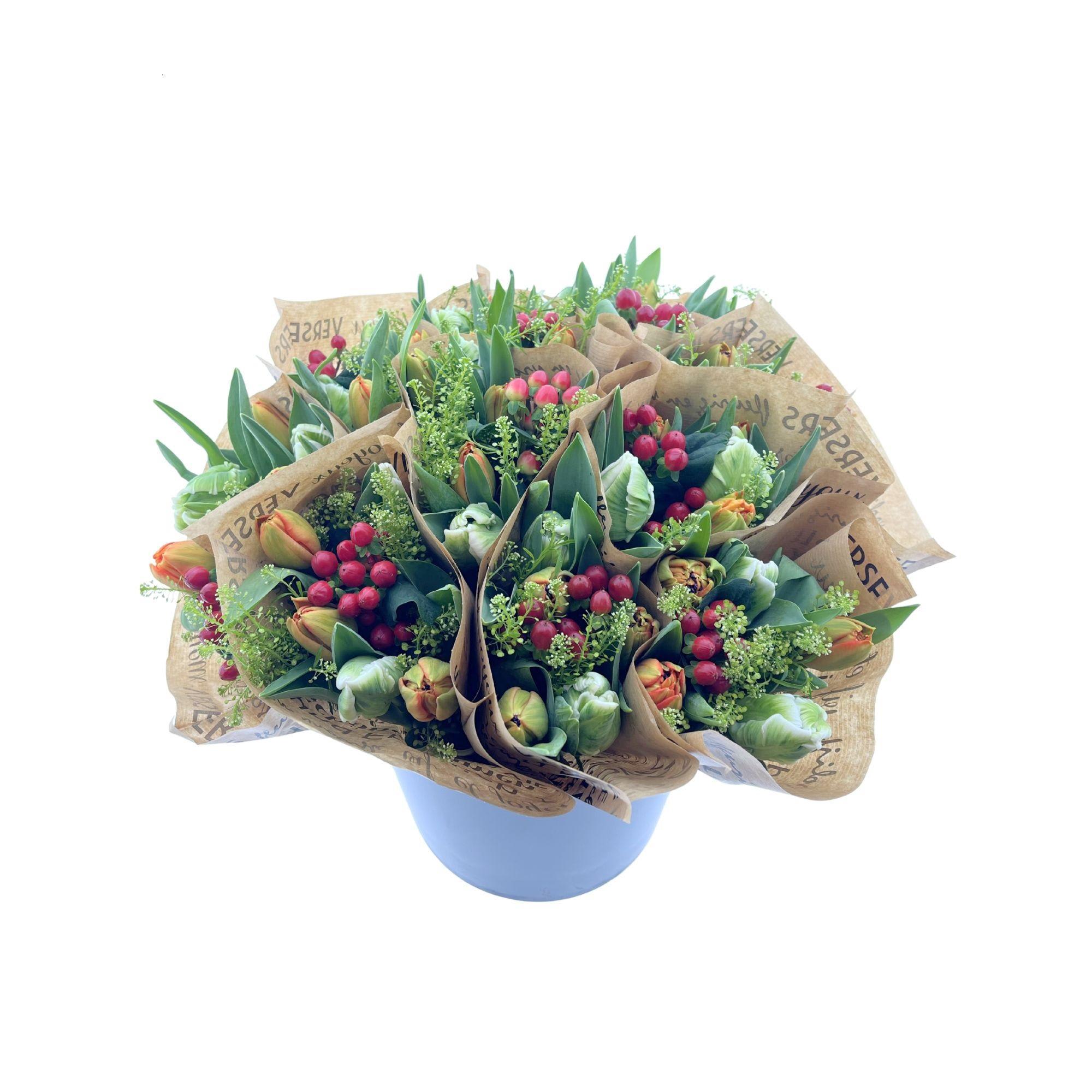 Срезанные цветы оптом BQ Tulip Double-Parrot от 10шт из Голландии с доставкой по России