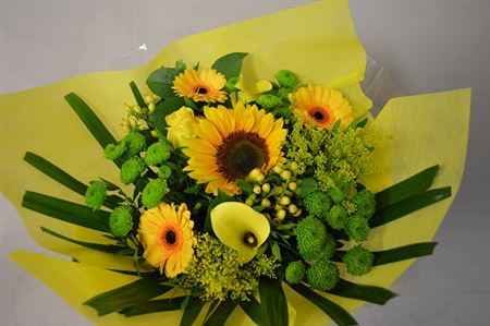 Срезанные цветы оптом Bouquet bm fabric yellow от 2шт из Голландии с доставкой по России