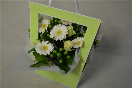Срезанные цветы оптом Bouquet bag white от 4шт из Голландии с доставкой по России
