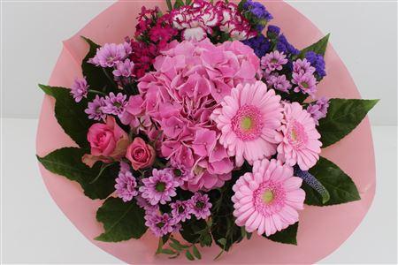 Срезанные цветы оптом Bouquet hortensia pink от 3шт из Голландии с доставкой по России