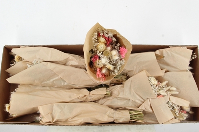 Срезанные цветы оптом DF BOUQUET WHITE - PINK 50CM от 10шт из Голландии с доставкой по России