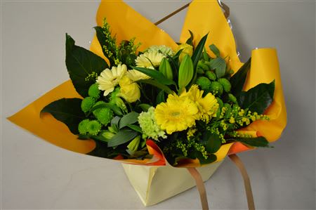 Срезанные цветы оптом Bouquet aqua luxe yellow от 2шт из Голландии с доставкой по России