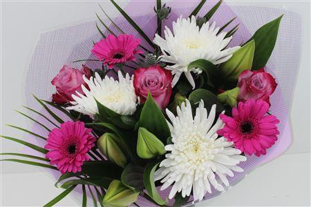 Срезанные цветы оптом Bouquet blooms cerise от 3шт из Голландии с доставкой по России
