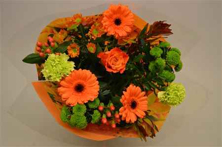 Срезанные цветы оптом Bouquet 15 stem orange от 4шт из Голландии с доставкой по России