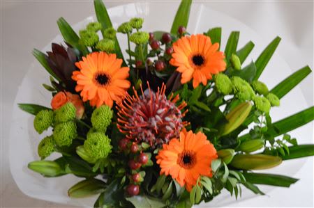 Срезанные цветы оптом Bouquet bm frosted orange от 2шт из Голландии с доставкой по России