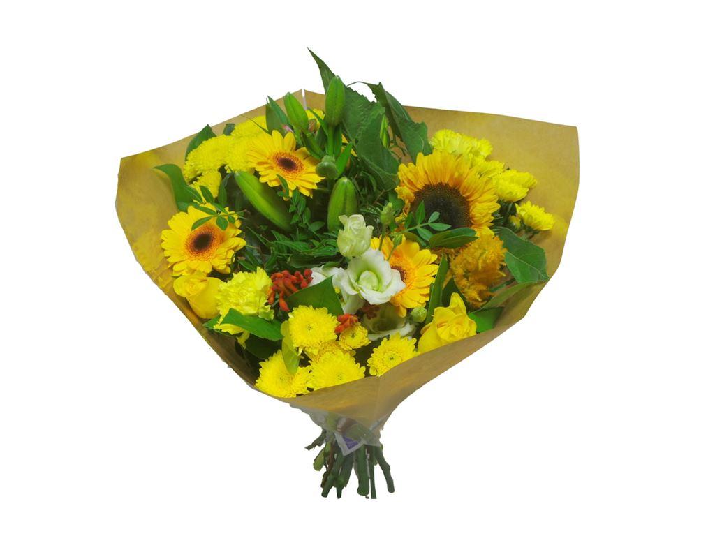 Срезанные цветы оптом Bouquet biedermeier yellow extra large от 1шт из Голландии с доставкой по России