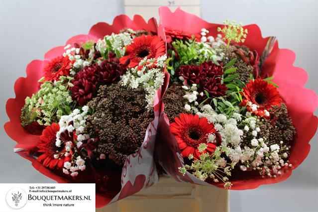 Срезанные цветы оптом Bouquet red от 2шт из Голландии с доставкой по России