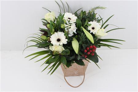 Срезанные цветы оптом Bouquet nora white от 6шт из Голландии с доставкой по России